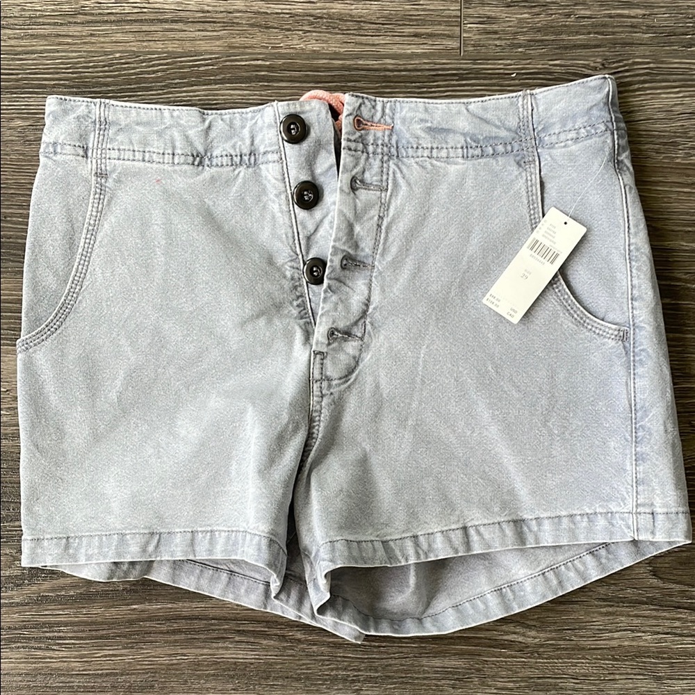 Anthropologie Gray High Waist Shorts